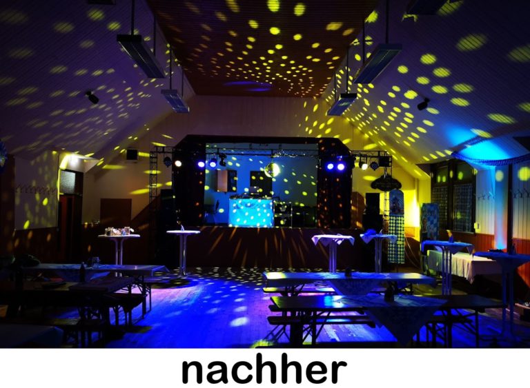 GSV Halle mit Raumbeleuchtung
