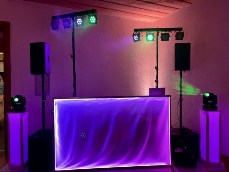 Aufbau im Eventhaus Tenne in Oberkirch
