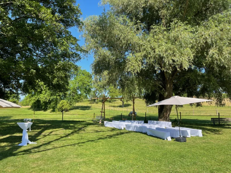 Gartenanlage im Haus am Teich in Ettenheim