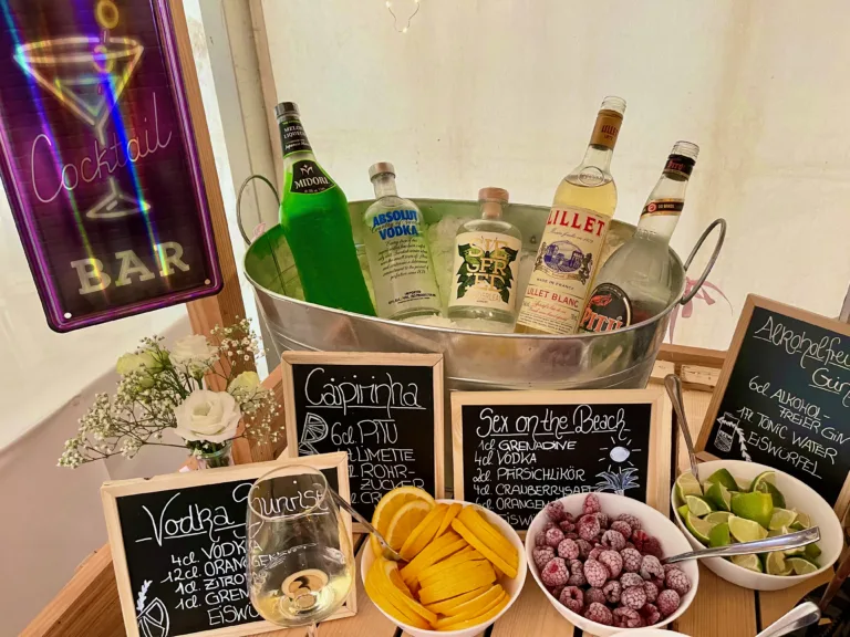 Cocktailbar im Haus am Teich in Ettenheim
