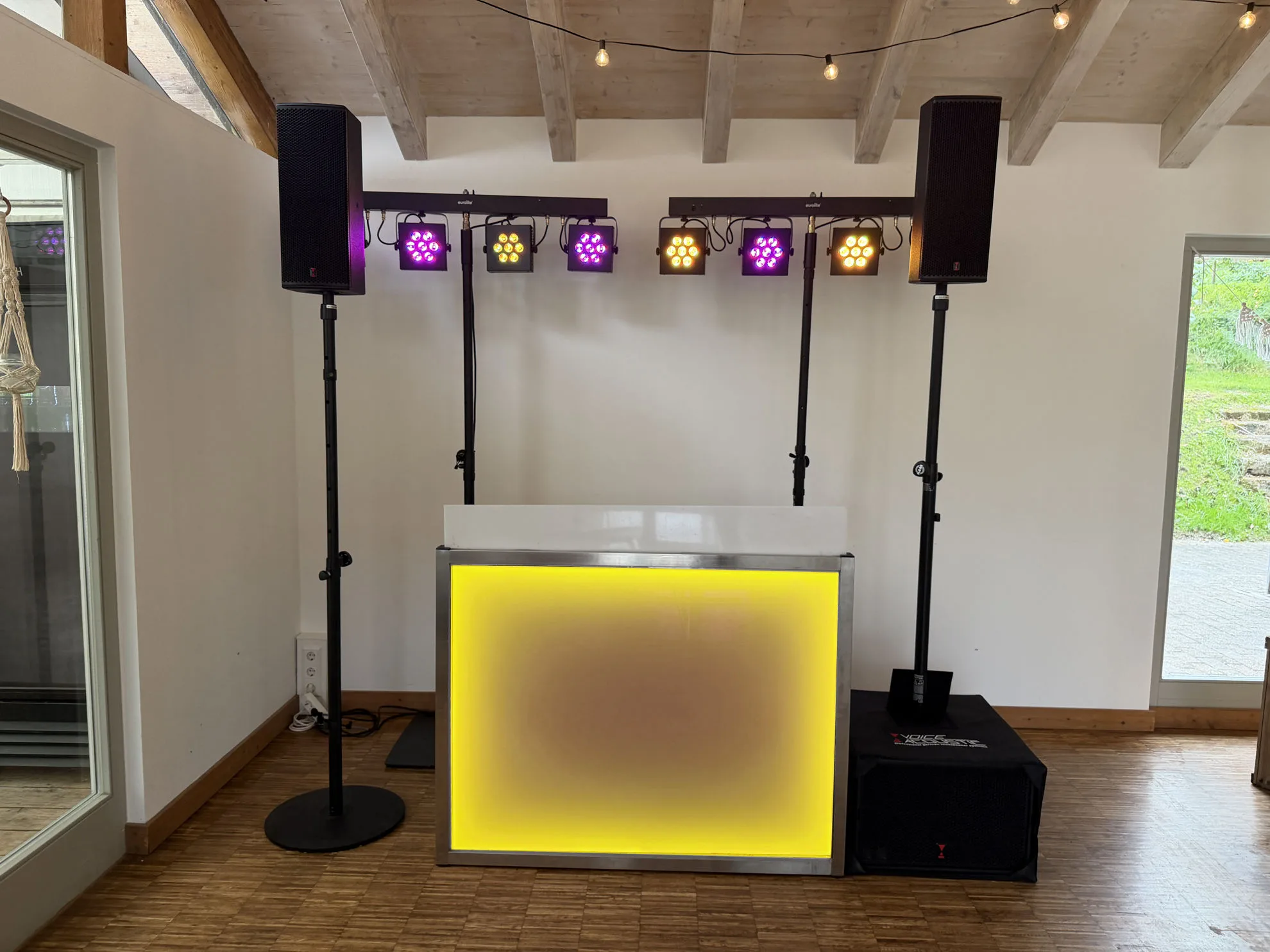 LED Bar Setup mit zwei Lichtbars
